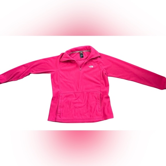 The North Face Jackets & Blazers - The North Face Women’s Pink Quarter Zip Fleece Pullover Jacket Top Size L